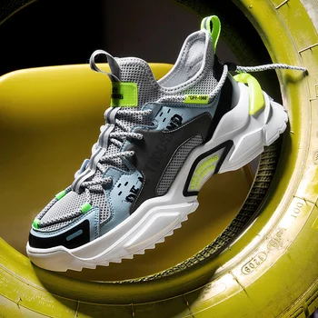 

New Trend Mens Sneakers Breathable Athletic Running Shoes Men Rubber Sole Gym Sneakers For Mens Designer Training Shoes Youth