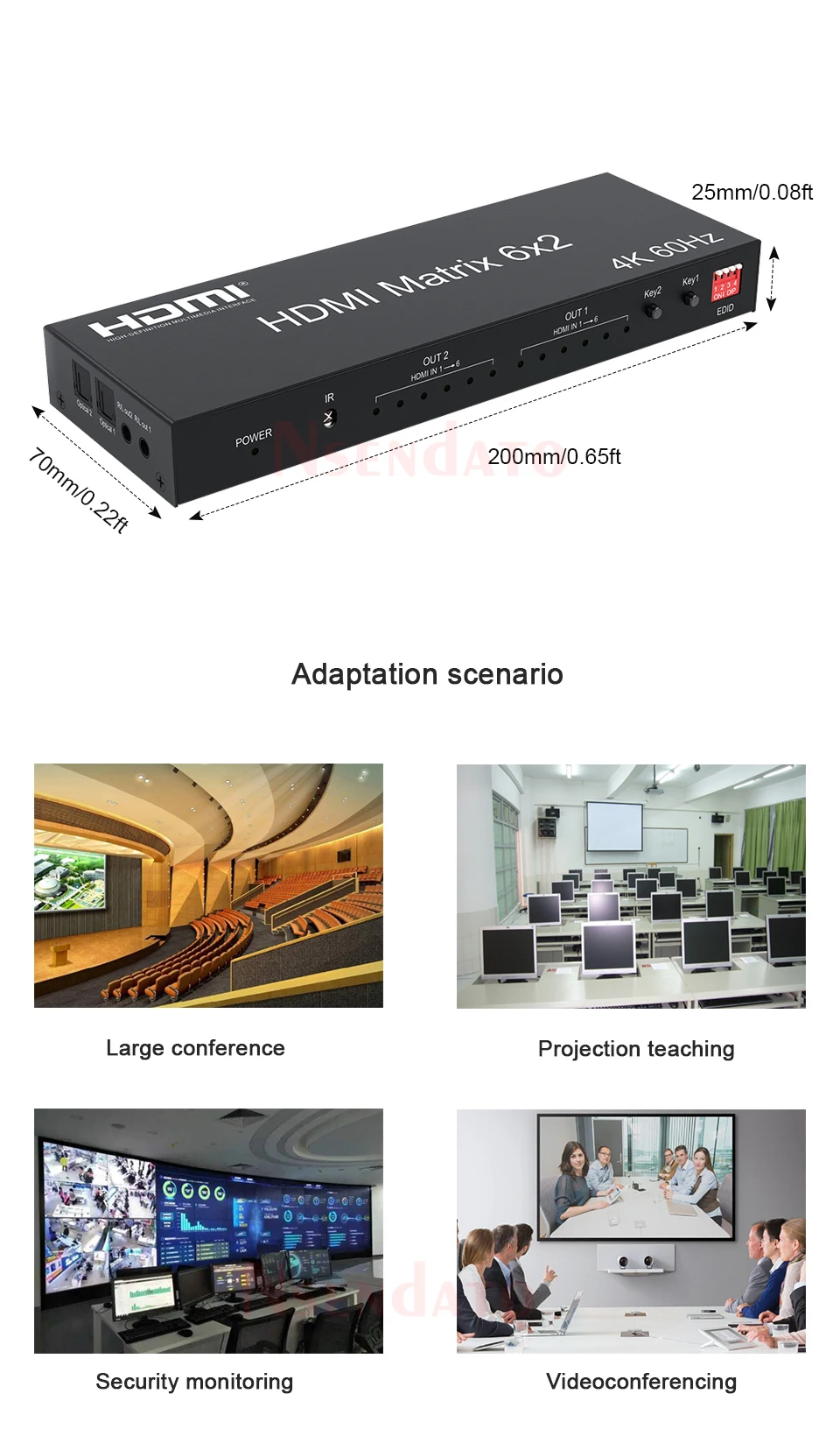 de hdmi com áudio para o monitor