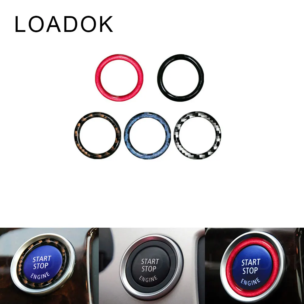 

Car Interior Key Start Button Ring Decoration Trim For BMW 3 Series E90 E89