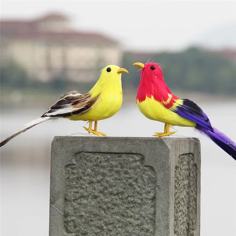 Искусственное перо птица поддельные птицы искусственный перо пенопласт Doves Свадебный декор место орнамент A1
