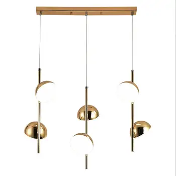 

Dining Room Chandelier Three Dining Room Table Bar Lamps LED Crystal Creative Modern Simple Nordic Light Luxury LED Bulbs Iron