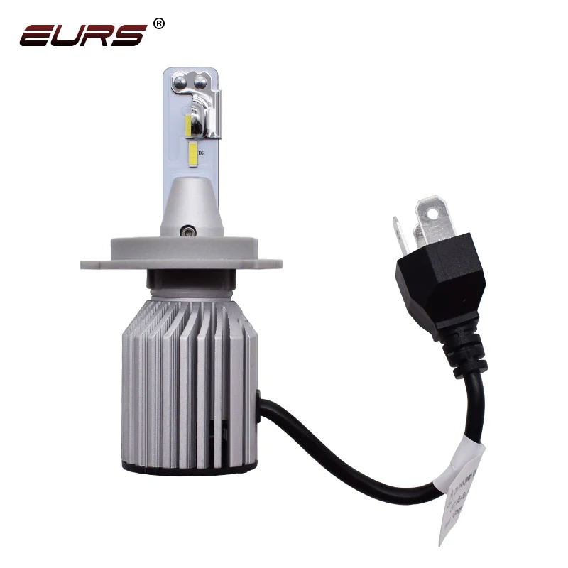 EURS C319 самые яркие Автомобильные светодиодные фары лампы h4 led h7 h11 60 Вт 10000LM CSP Вентилятор охлаждения фары Противотуманные фары