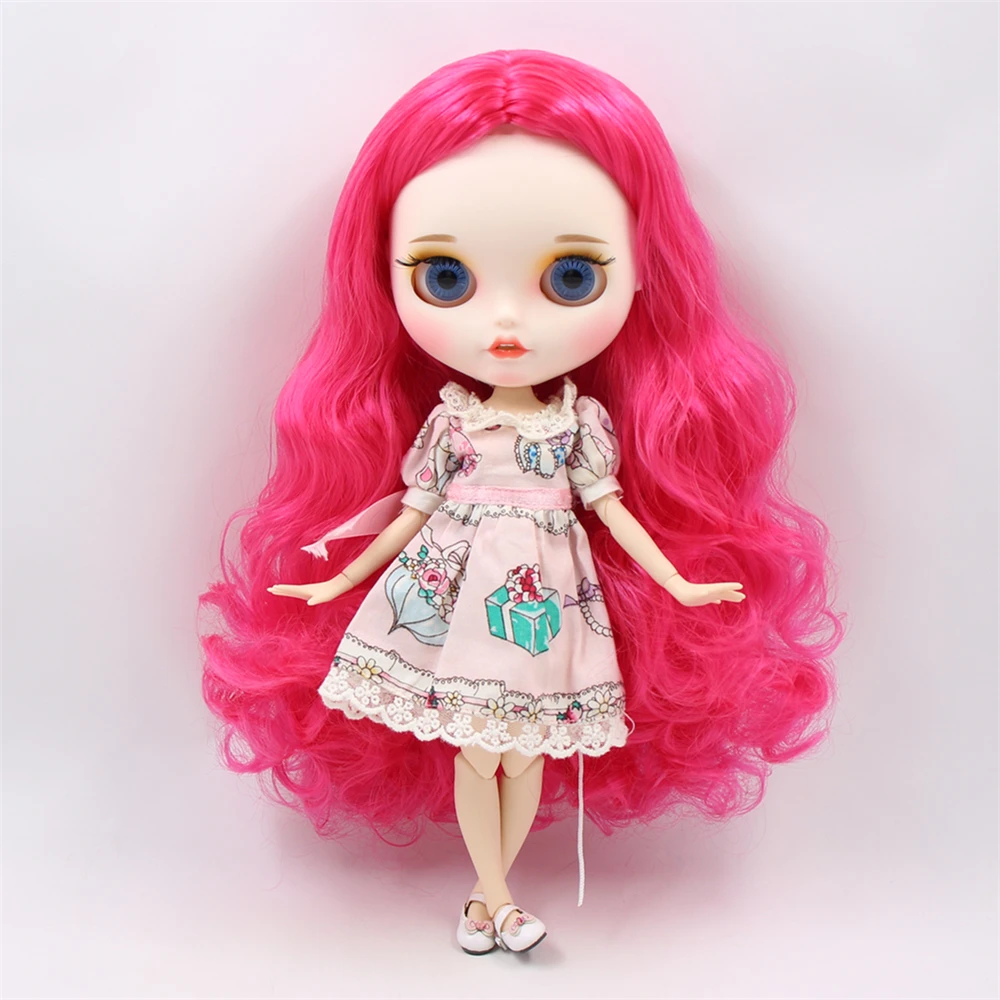 Fortune Days 1/6 bjd кукла шарнирное тело 30 см белая кожа Новое матовое лицо мягкие длинные вьющиеся волосы smail лицо с бровей игрушка кукла