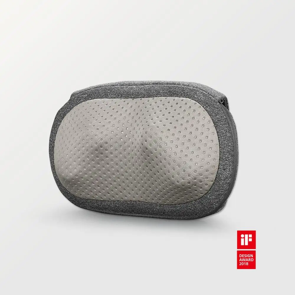 Xiaomi Lefan Беспроводная температура 3D массажная подушка PTC горячий компресс Релаксация тела Автозапуск одна клавиша - Цвет: Gray