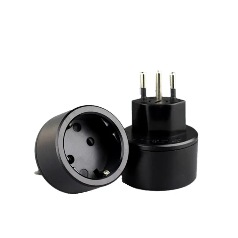 Swiss plugs Eu socket Adaptador convertidor Swiss European travel enchufe Suiza Suisse 3Pin convertidor Electrical Plug