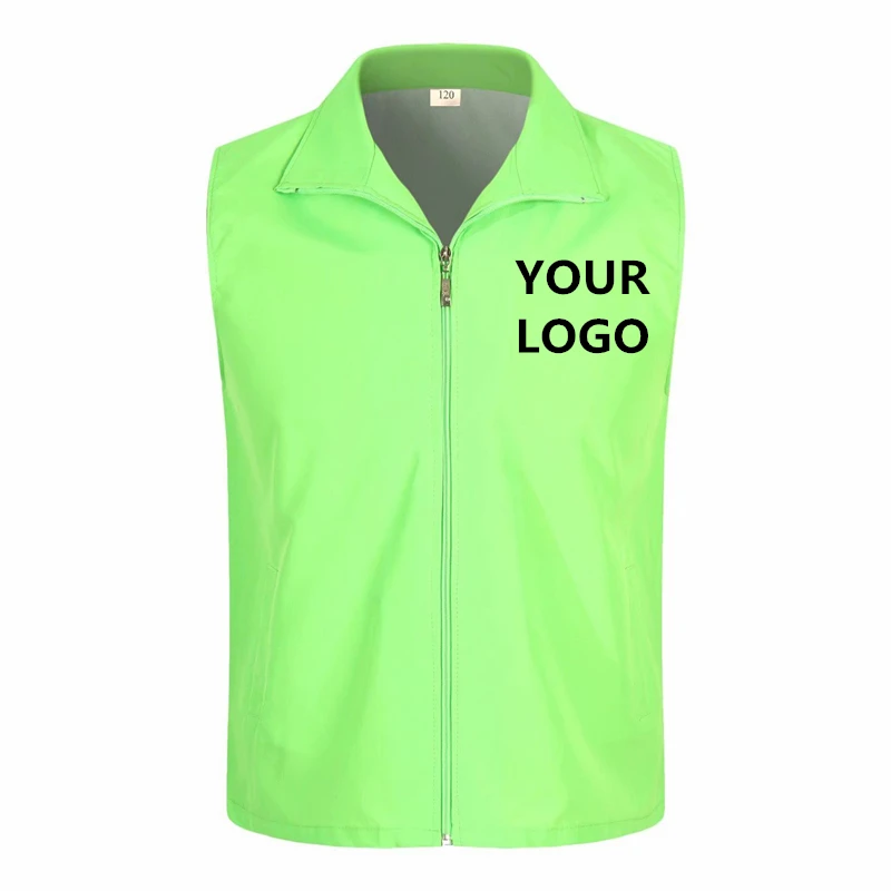 

Factory price!1PCS Free Custom LOGO High Quality Safety Vest High visibility Construction work uniforms logo