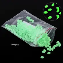 

Luminous Fishing Beads 100pcs 3.4 x 5mm Luminous Glow Fishing Beads Sea Fishing Lure Float Tackles Tools Eggs for Rig