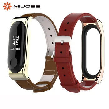 

Mi Band 4 Strap Bracelet for Xiaomi Mi Band 4 Bracelet Steel Accessories Genuine Leather Smart Watch Miband 3 Wrist Strap
