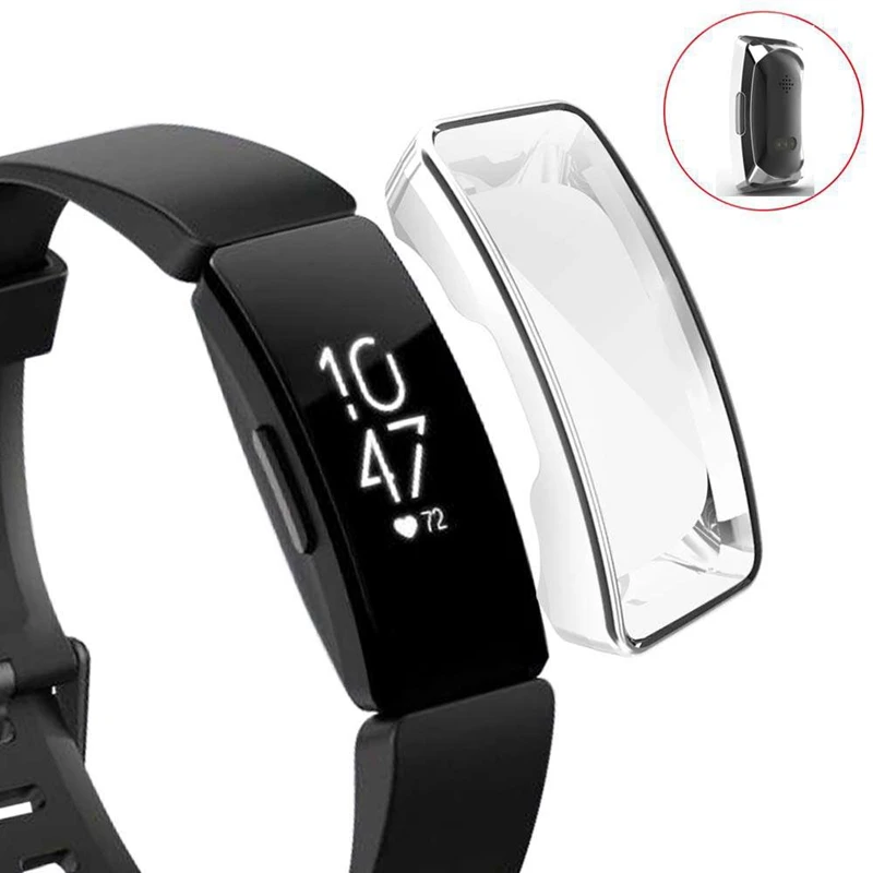 Мягкий ТПУ чехол для Fitbit Inspire чехол для часов Защитная пленка для экрана Смарт-часы аксессуары для Fitbit Inspire Hr