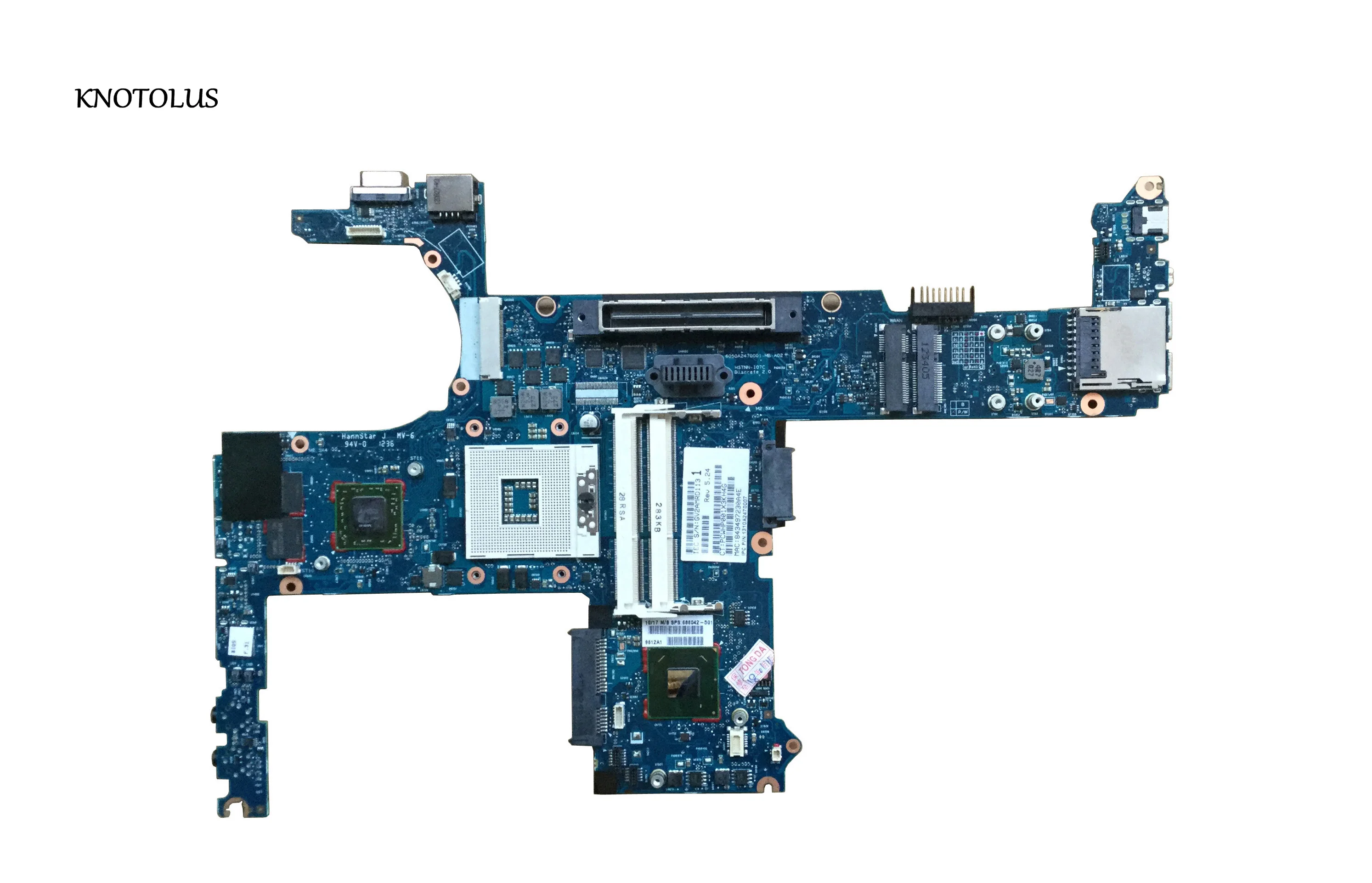 Материнская плата 686041 001 для HP EliteBook 8470p 8470 Вт 501 материнская ноутбука QM77 chipse 100%