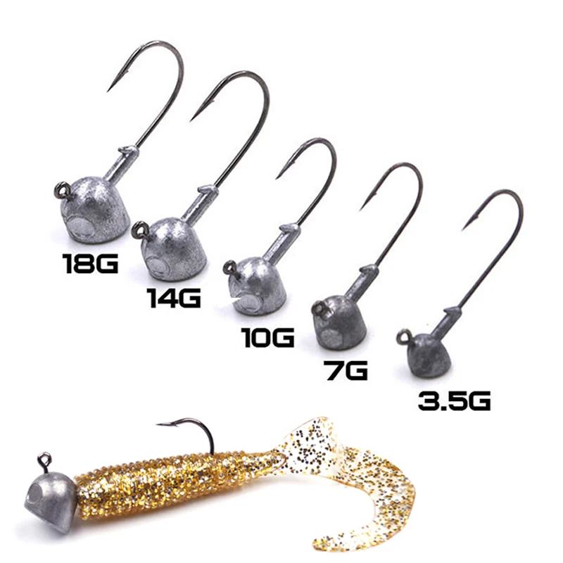 5 шт./лот 3 г/7 г/10 г/18 г Jig Head крючки станок и привести крюк для приманки