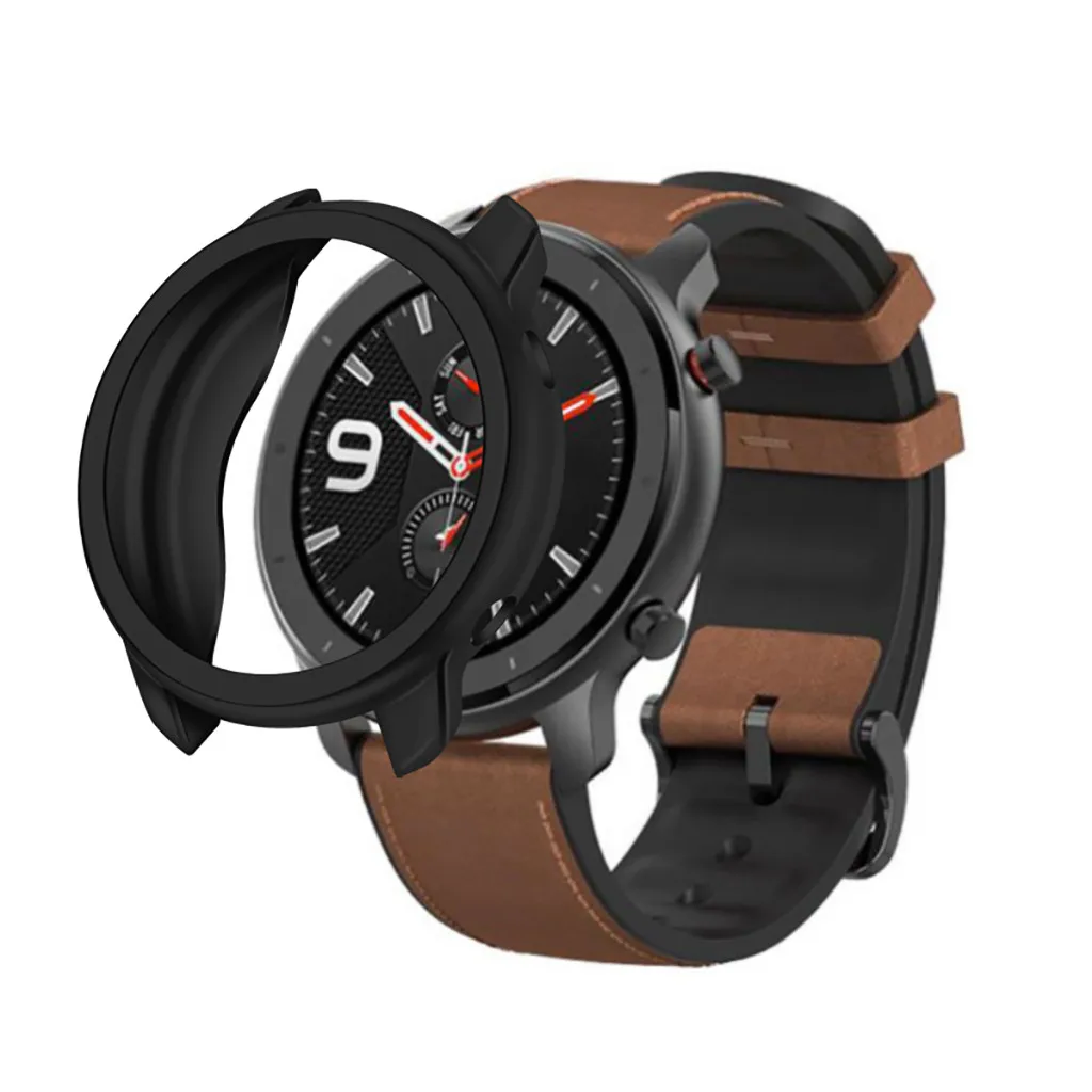 Чехол для Huami Amazfit GTR 47 мм, для часов, ТПУ, гальванический защитный чехол, сменная пленка, защитный чехол, бампер, 19 октября
