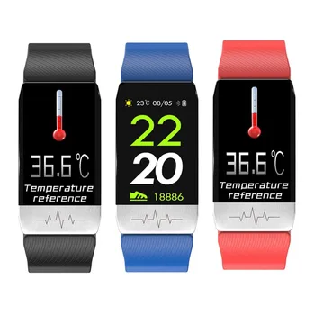 

2020 Smart Watch Thermometer Bracelet Body Temperature Measurement HEALTH 5 In 1 Heart Rate Smart Bracelet Waterproof Watch New