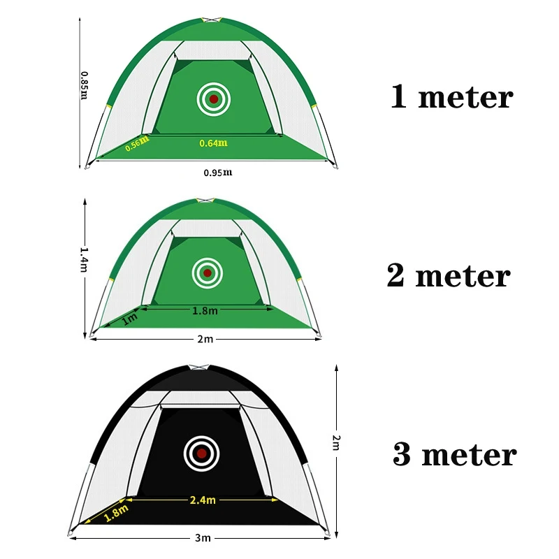 Гольф складные удары клетка учебные средства Крытый Открытый Спорт клетка для гольфа качели тренер Сад Пастбища Гольф Практика сетка KT01
