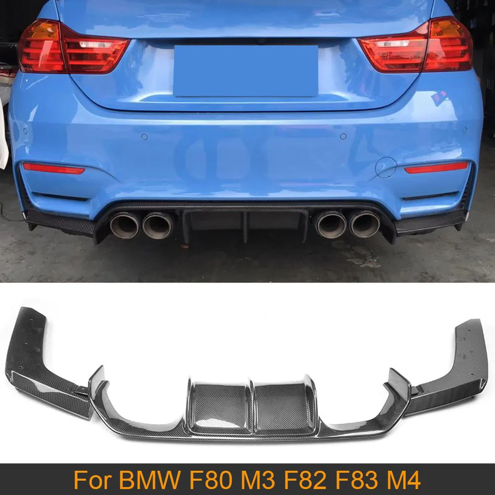 

Carbon Fiber Rear Bumper Diffuser Lip Spoiler for BMW F80 M3 F82 F83 M4 14-19 Standard Convertible Rear Diffuser Splitters FRP