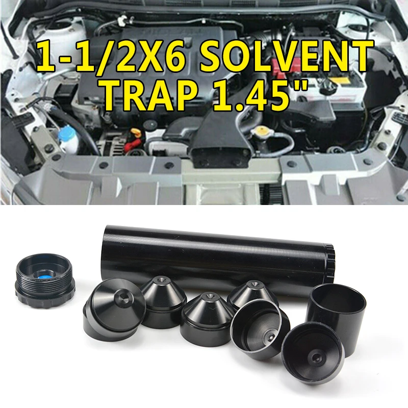 Black 1/2-28 топливный фильтр для Напа 4003 WIX 24003 Алюминий 1-1/2X6 растворитель ловушка 1,4" рулевого колеса автомобилей фильтры Запчасти цвета черный/серебристый чашки - Цвет: Black