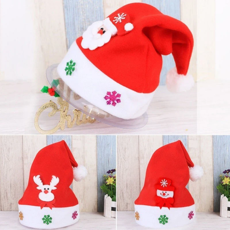 

Novelty Holiday DIY Decorative Glowing LED Christmas Party Hats Children’s Gift Glow Party Supplies For Festival Parties Club Ch
