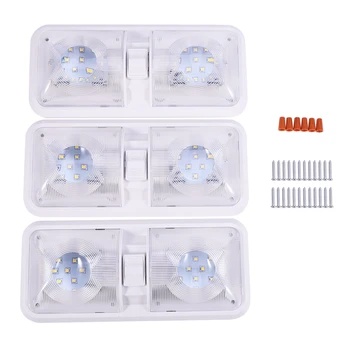 

12V LED RV Car Lighting Warm White Car Roof Light Camping Light with Switch