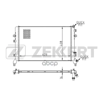 

Radiator OHL. DV. Skoda Octavia (1Z _) 08- Yeti (5L) 09-vw Golf V-vi 07-passat vi-vii 07-zekkert art. mk-1514