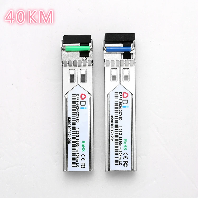 SFP модуль для OLT ONU переключатель SFP20km оптический приемопередатчик sfp 1,25g 20km 40km 1550/1310nm lc SC/FC/ST пара 1310nm/1550nm - Цвет: 40KM