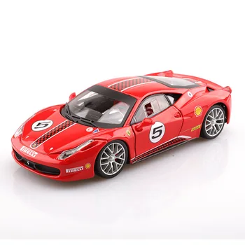 

1:24 high simulation superalloy sports car model Rafa 458 Racing Edition No. 5 car for children gifts