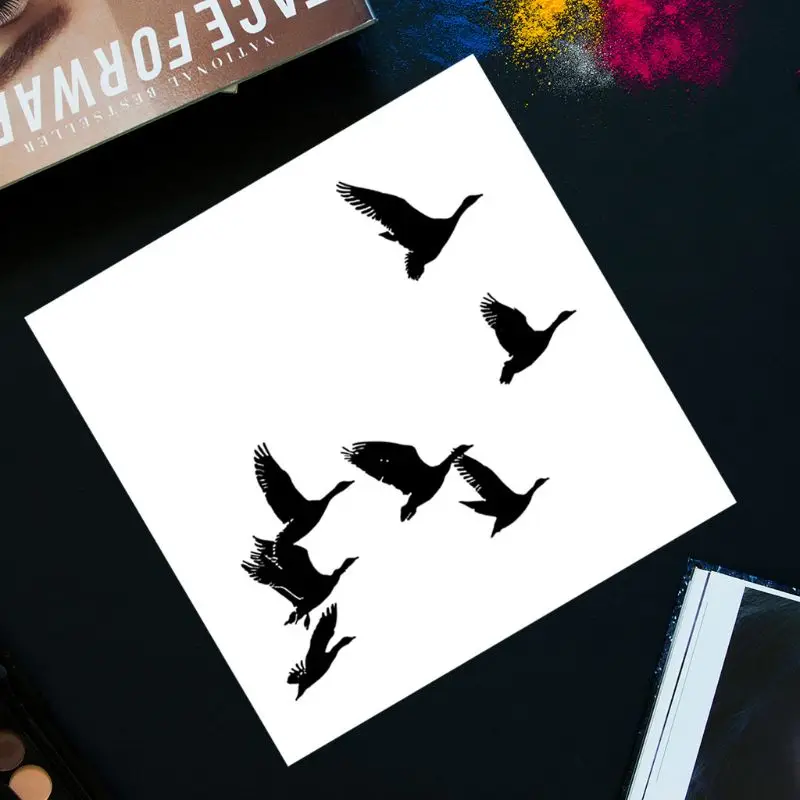 Fly Bird силиконовый прозрачный штамп фон прозрачные штампы DIY Изготовление скрапбукинга