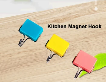 

Kitchen Magnet Hook Suction Iron Magnetic Traceless Hook Kitchen Refrigerator Microwave Oven Strong Magnet Adhesive Hook