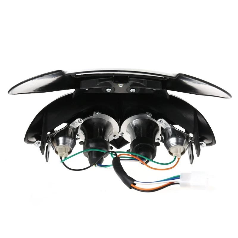 

Universal Motocross Headlight Fairing Head Lamp High / Low Beam Dual H4GC