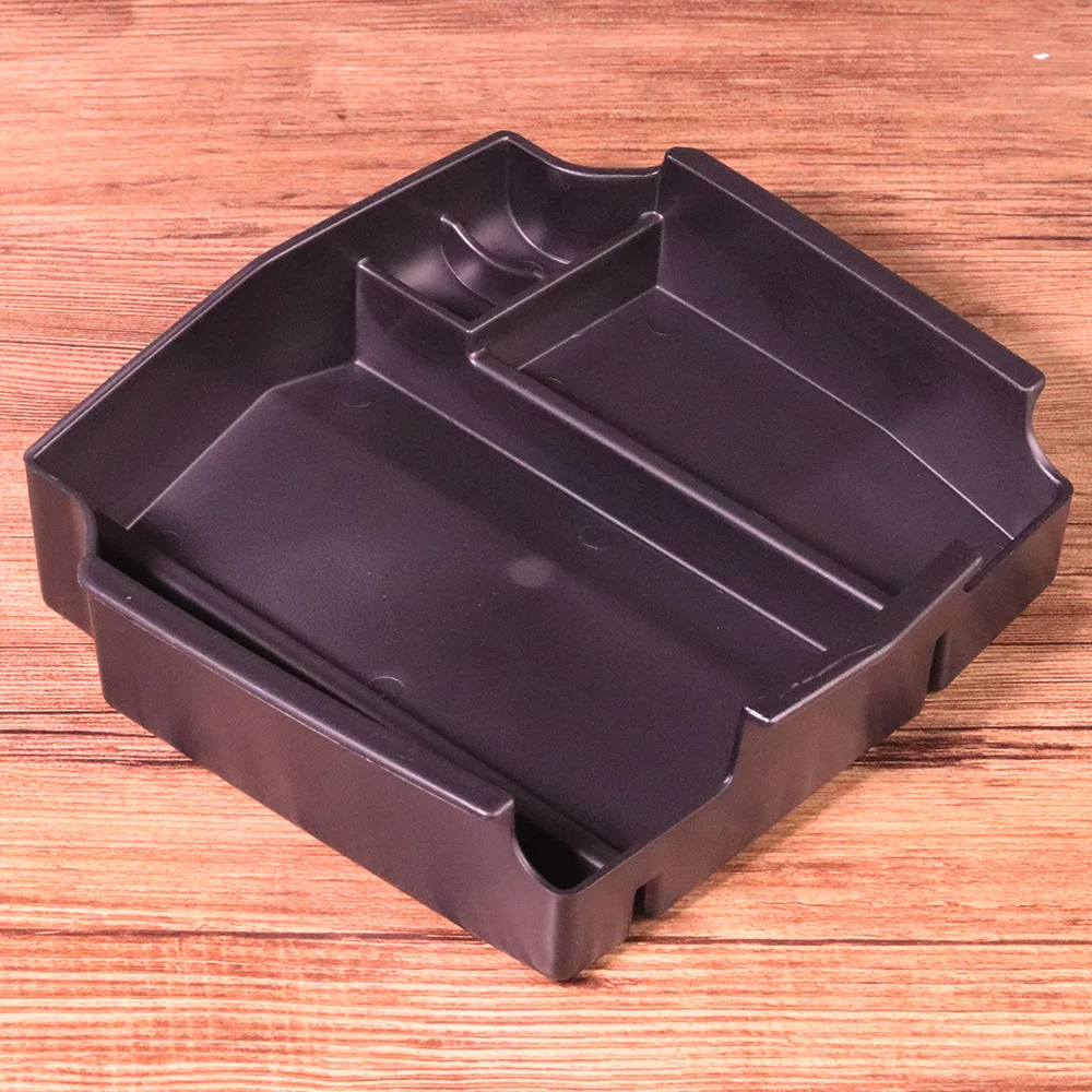 1Pc ABS Black Central Console Armrest Secondary Storage Box Glove Tray Holder Organizer Fit For Honda CR-V CRV 2012 2013 2014 (5)