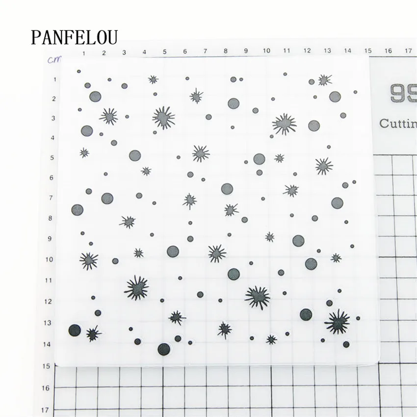 PANFELOU 15x15 Снежная вода папки для тиснения пластик для скрапбукинга DIY шаблон помадка торт фотоальбом открыток