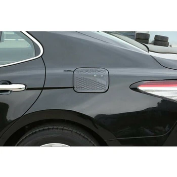 

Sport Fuel Tank Cap Cover Carbon Fiber Style Auto Trim Decor Black Parts 1pcs