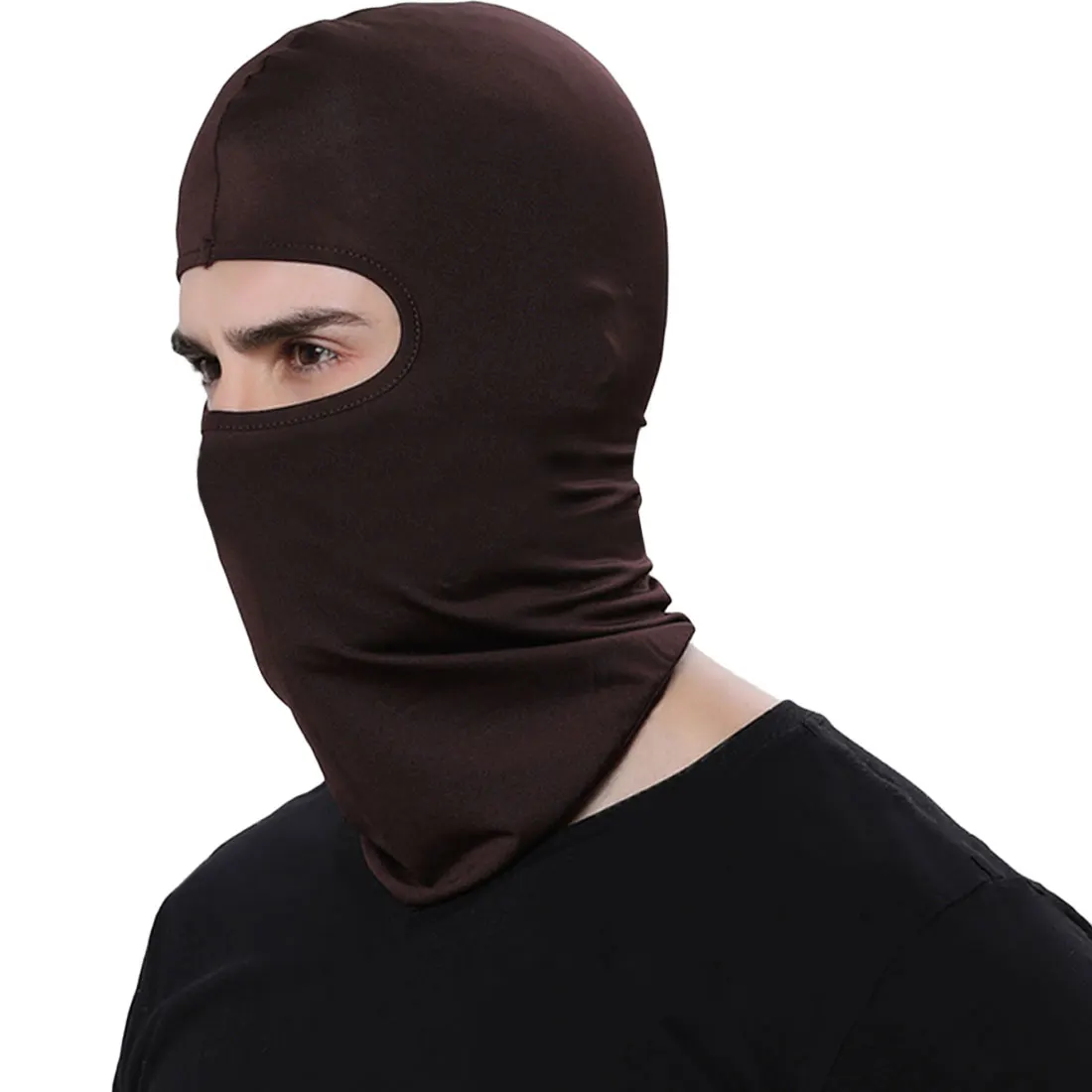 Горячая велосипедная маска для лица на открытом воздухе маска для лица Ультратонкий дышащий ветрозащитный Лыжная защита для шеи маска - Цвет: Coffee
