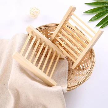

Portable Bamboo Wooden Soap Dish Shower Case Holder Container Storage Box SimpleHouse.Pro