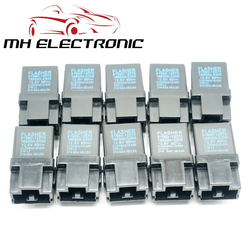 MH Электронный 10 шт./компл. 81980-12070 166500-0300 импульсное реле сигнала поворота для Toyota Corolla MR2 Camry RAV4 для Lexus ES300 GS300