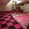 Floor Mat Carpet DIY Nordic Ins Room Plush Velvet Bedroom Full Rooms Children's Girls Net Pink Mat Floor Mats Plush Surface Crop 6