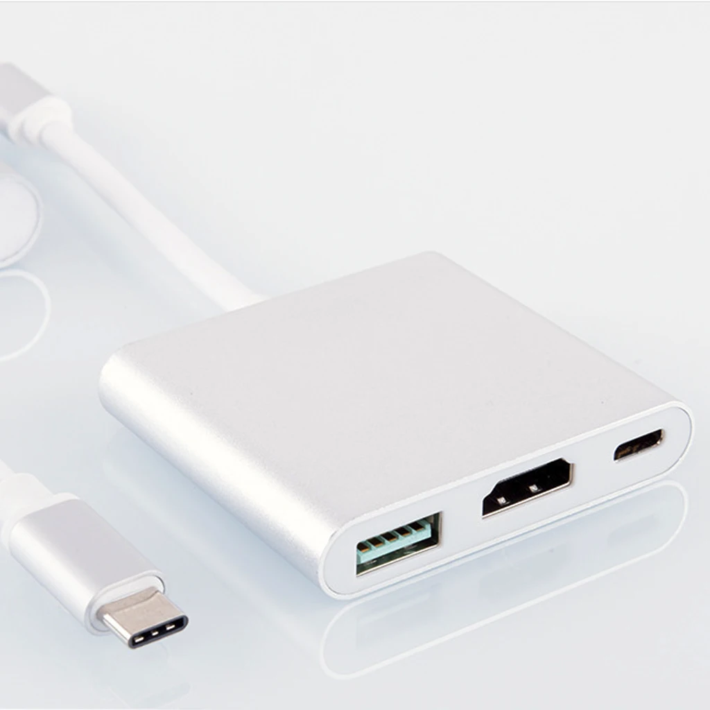 Mosible C usb-хаб HDMI адаптер для Macbook Pro/Air 3 usb type C концентратор Thunderbolt Для HDMI 4K USB 3,0 порт USB-C питания