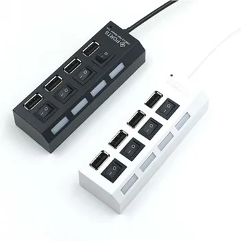 

USB Divider USB Hub 4 Ports Multifunctional Converter Independent Switch 4 Ports USBHUB
