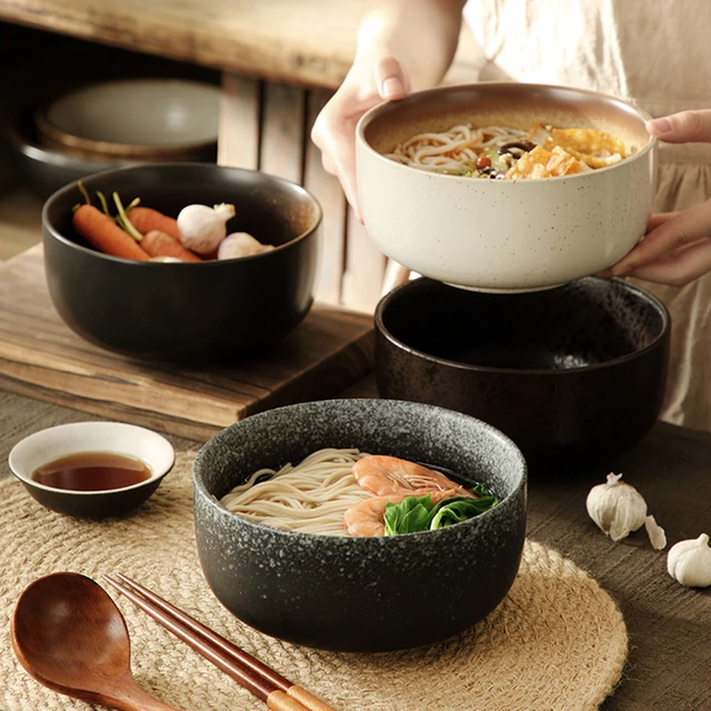 Ceramic Kitchentableware Supplies  Ceramic Bowl Noodle Soup Bowls -  Japanese Instant - Aliexpress