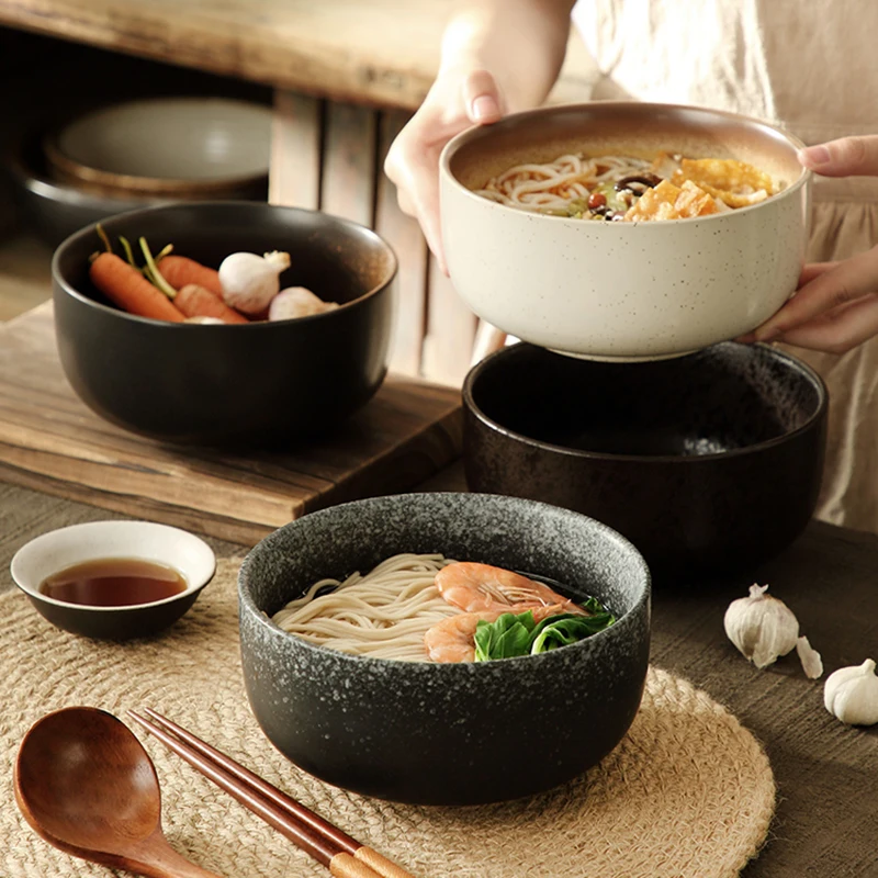 Ceramic Bowl Noodle Soup Rice Dinnerware  Japanese Style Noodle Soup Bowl  - Japanese - Aliexpress