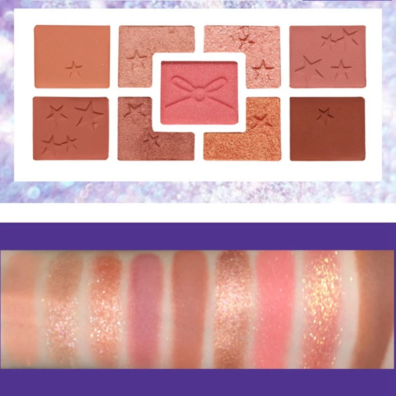 9-color Lasting Waterproof Smudge-proof Eye Shadow Pro Shimmer Matte Eyeshadow Palette