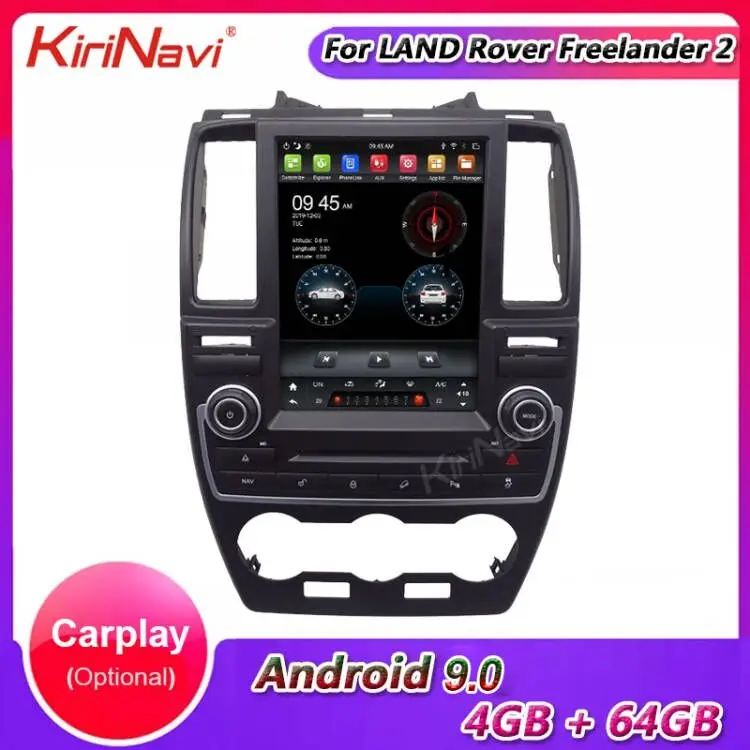 KiriNavi Vertical Screen Tesla Style Android Car Radio For Land Rover Freelander 2 DVD Player Navigation Auto GPS 4G 2007-2015 | Автомобили