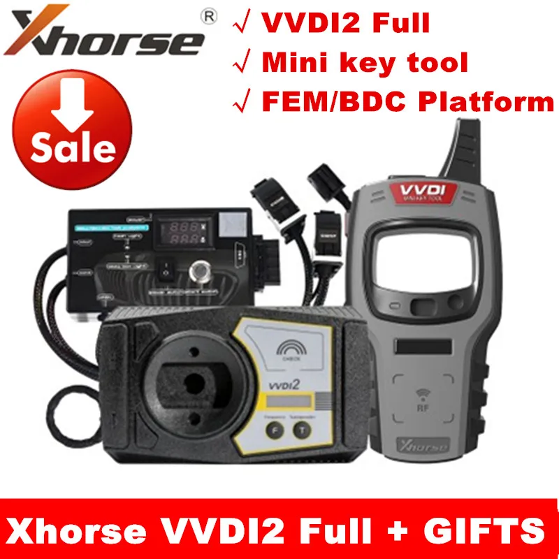 Программатор ключей Xhorse VVDI2 программатор 13 положений для BMW FEM BDC ID48 96bit OBDII MQB Plus VVDI