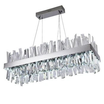 

Modern Chrome Crystal Chandeliers Lighting Luxury Led Hanging Ceiling Lamp for Living Room Indoor Lighting Luminaire
