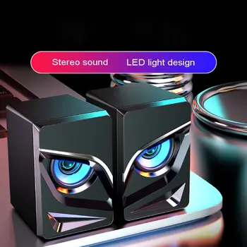 

Universal 2in1 3.5mm Computer Spearker USB Powered LED Bluetooth Speaker for Desktop PC Laptop Mobile Phone Tablet MP3