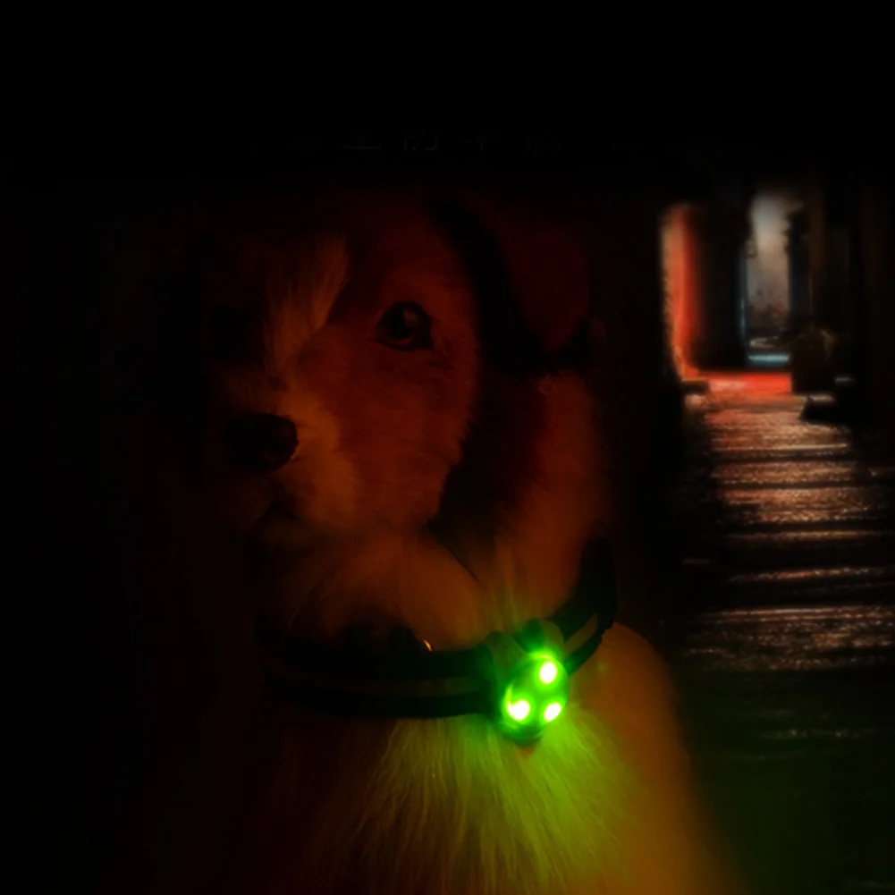 Подвесной мигающий, мерцающий Безопасный светодиодный ошейник для питомцев светящийся свет щенка собаки - Цвет: Зеленый