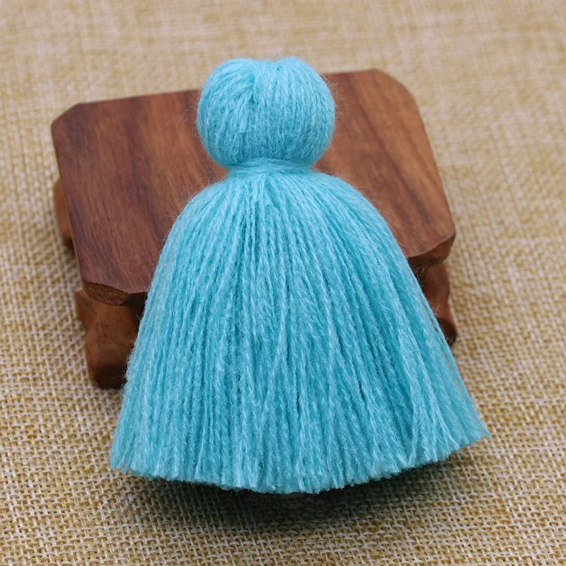 6Pcs 8CM Woolen Yarn Fat Tassels DIY Earrings Necklace Decor