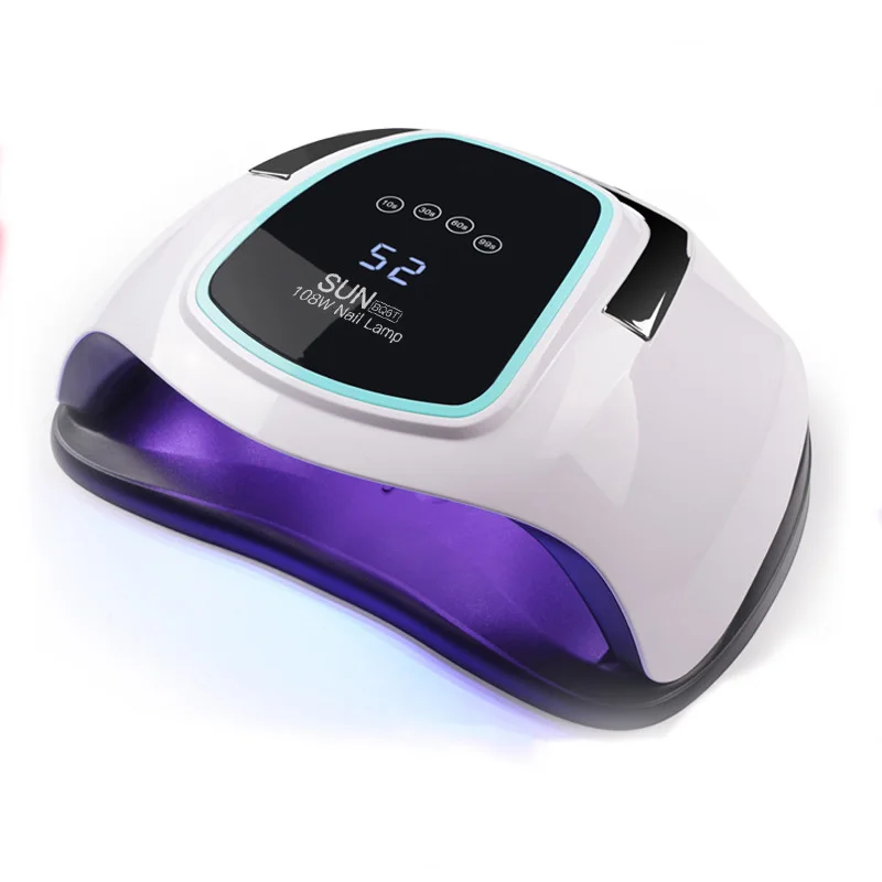 

108W High Power Nail Dryer Fast Curing Speed Gel Light Nail Lamp LED UV Lamps For All Kinds of Gel With Timer And Smart Sensor