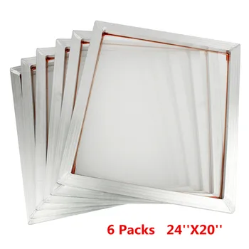 

6Pcs Set Aluminum Silk Screen Printing Press Screen Frame 110 Mesh Count for High-precision Printed Circuit Boards 50X60cm