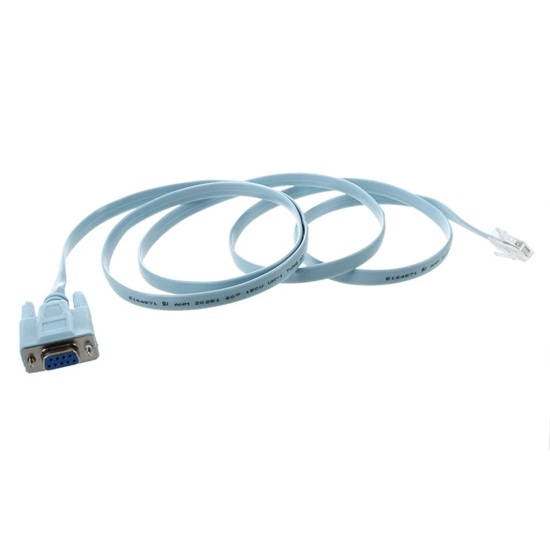 1 шт. Usb в Rs232 серийный 9 Pin Db9 Кабель адаптер конвертер и 1 шт. 4.9Ft Rj45 штекер в D-Sub Rs232 Db9 Женский адаптер плоский кабель