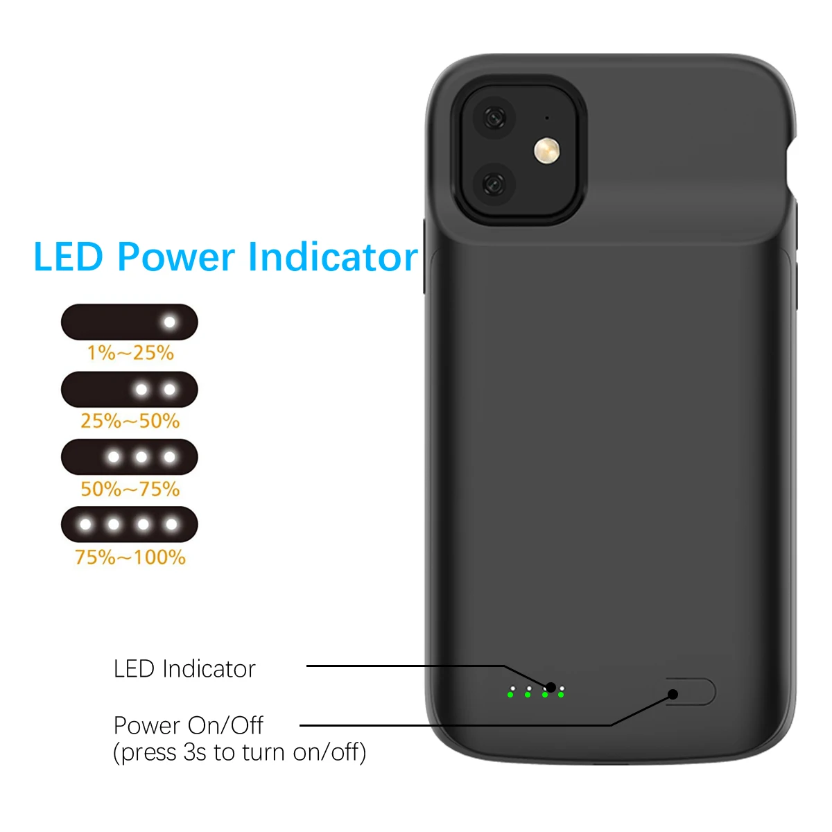 Для iPhone 11 11 Pro 11 Pro Аккумулятор Max зарядное устройство чехол 5000 мАч батарея PowerBank чехол для iPhone 6 6s 7 8 Plus Xr X Xs Max чехол